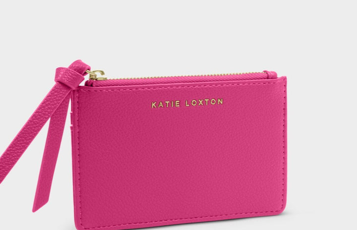 HALLIE COIN & CARD HOLDER | FUCHSIA