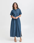 KINDRA DRESS CLEAR BLUE DENIM