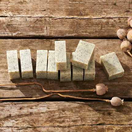 Amber Poppy Scrub Soap Brick