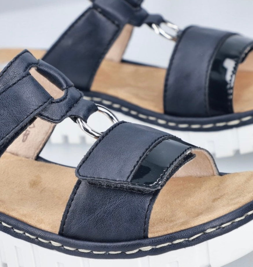 V1396-14 LADIES' SANDALS BLUE SEITL. ANFLECHTER