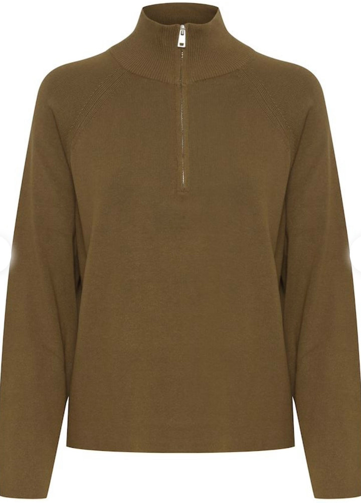 MMORAL HALFZIP JUMPER MILITARY OLIVE