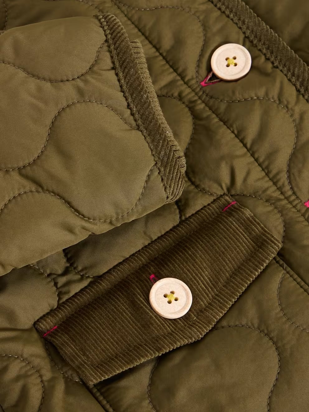 QUILTED JACKET KHAKI GREEN