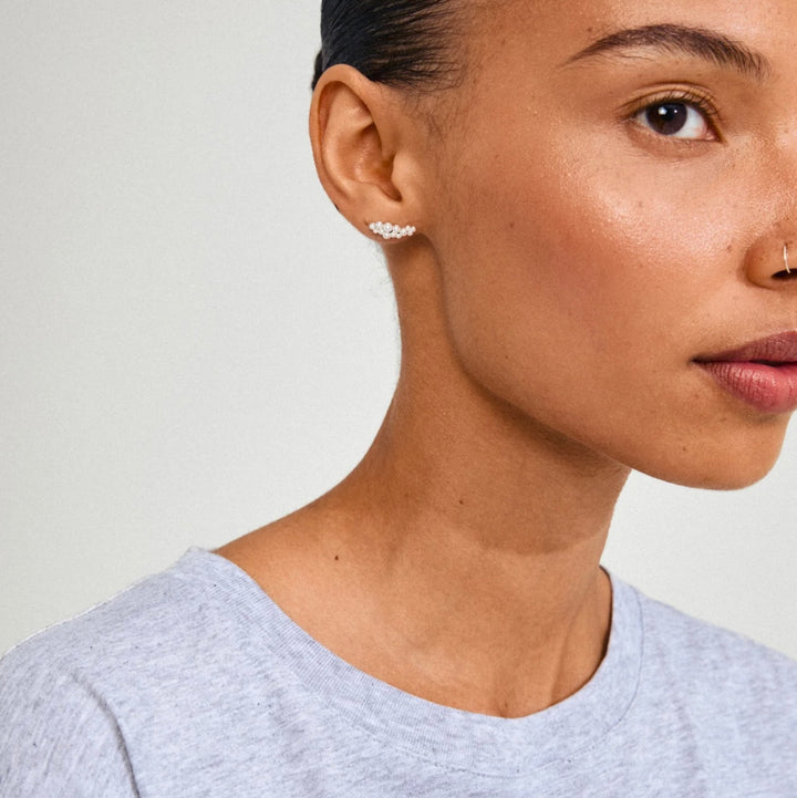 JOVA PEARL EARRINGS SILVER PLATED