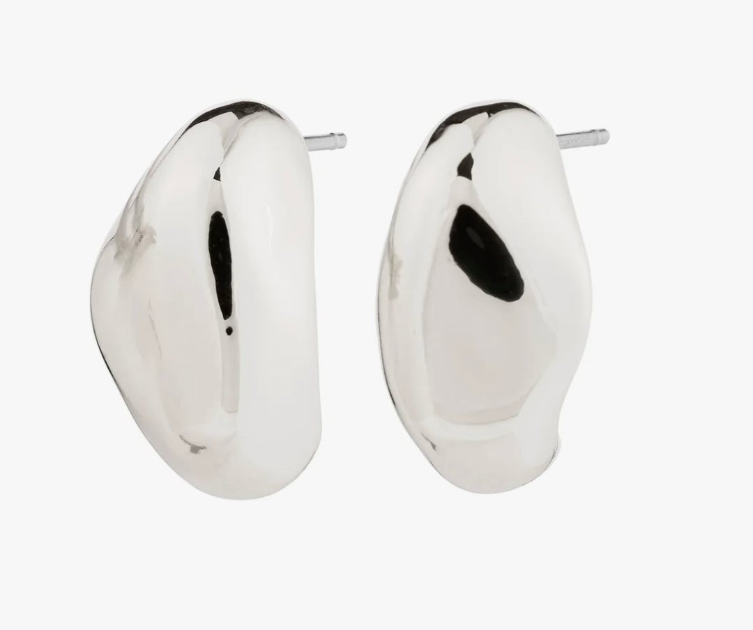 DUNE EARRINGS SILVER PLATED