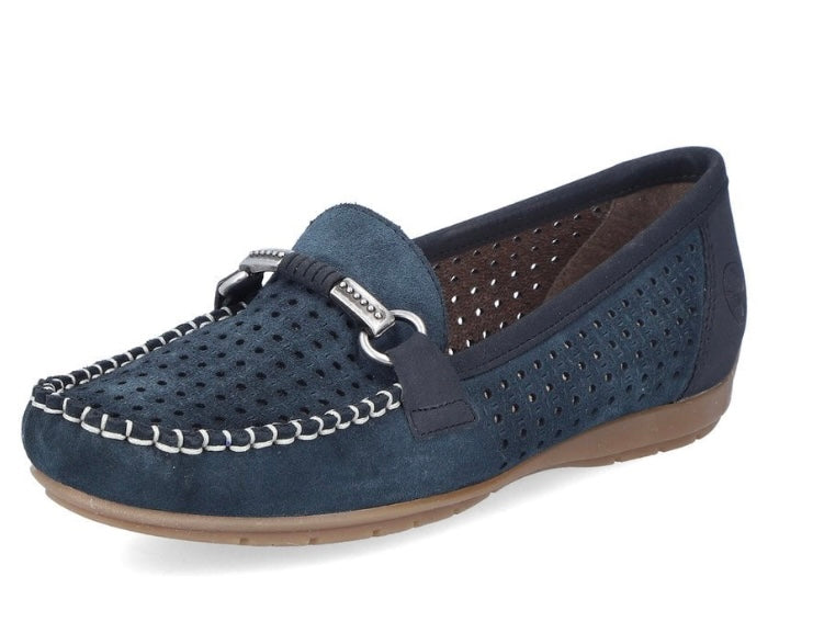 NAVY BLUE SLIP ON LOAFER