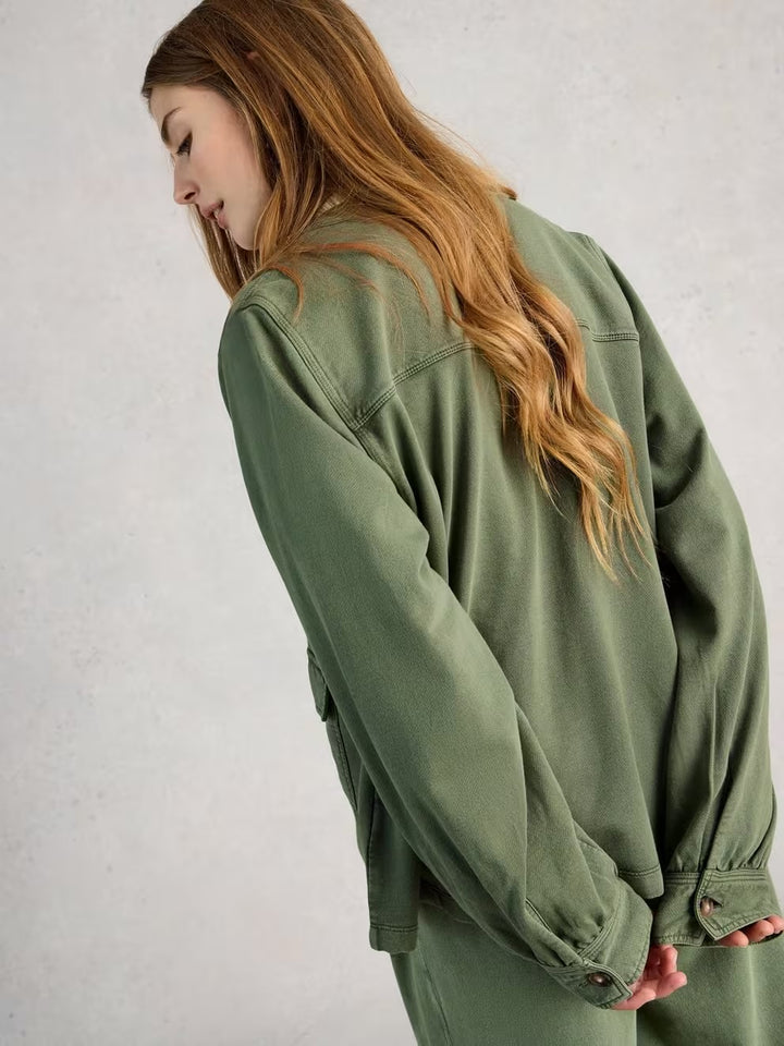 DEMI UTILITY JERSEY JACKET MID GREEN