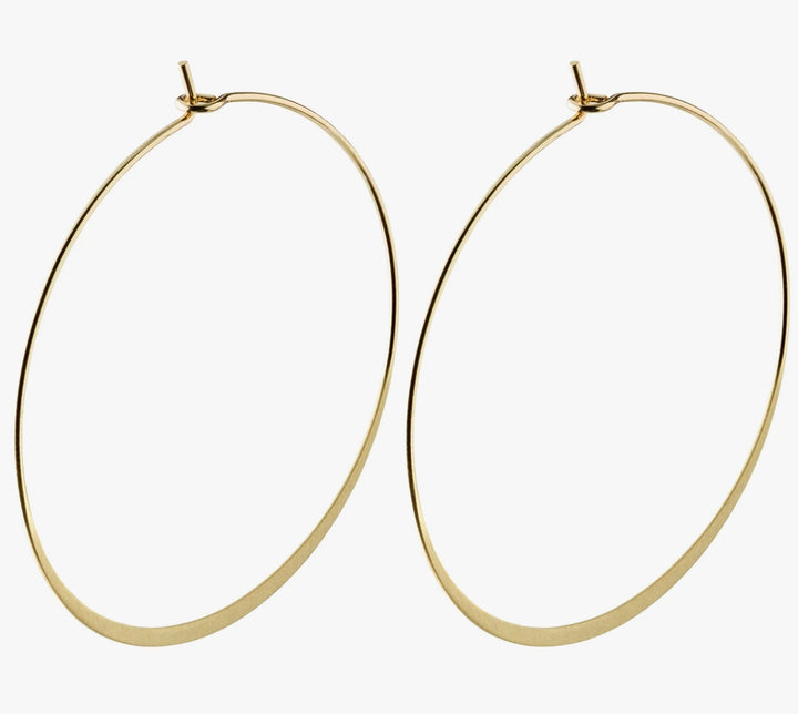 TILLY LARGE HOOP EARRINGS GOLD PLATED