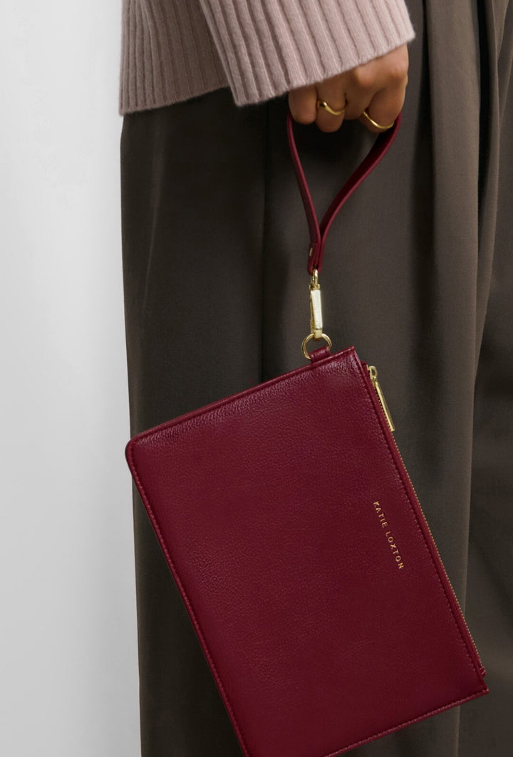 ALBA WRISTLET POUCH | CHERRY