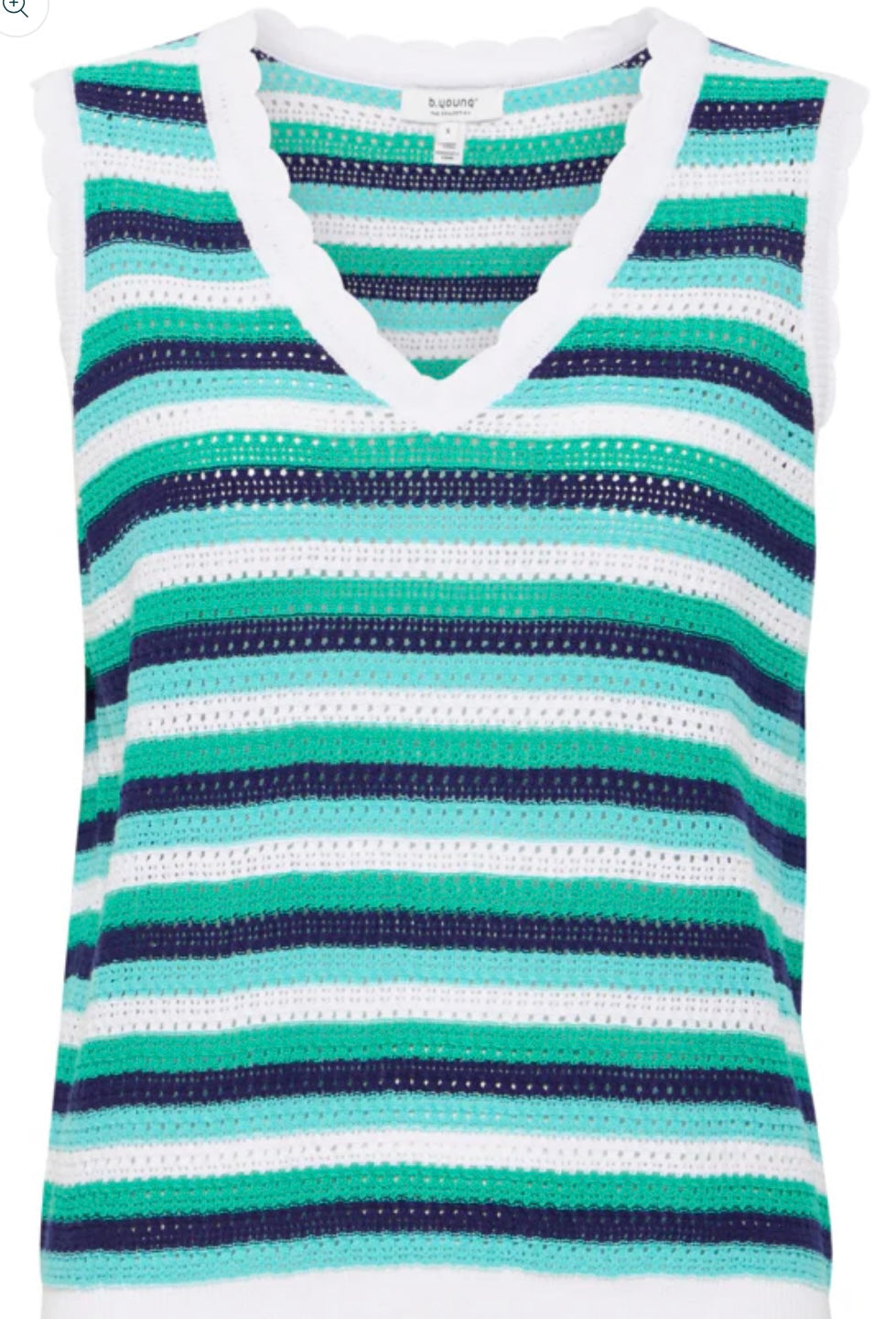 NASKI VNECK VEST VIVID GREEN MIX