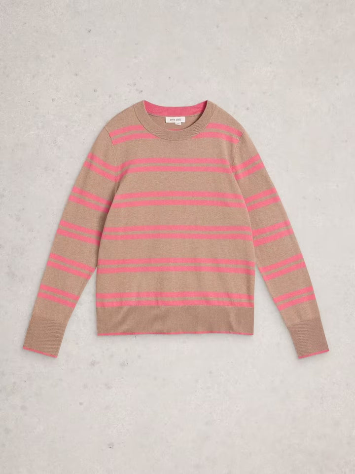 KATIE STRIPE JUMPER NAT MLT