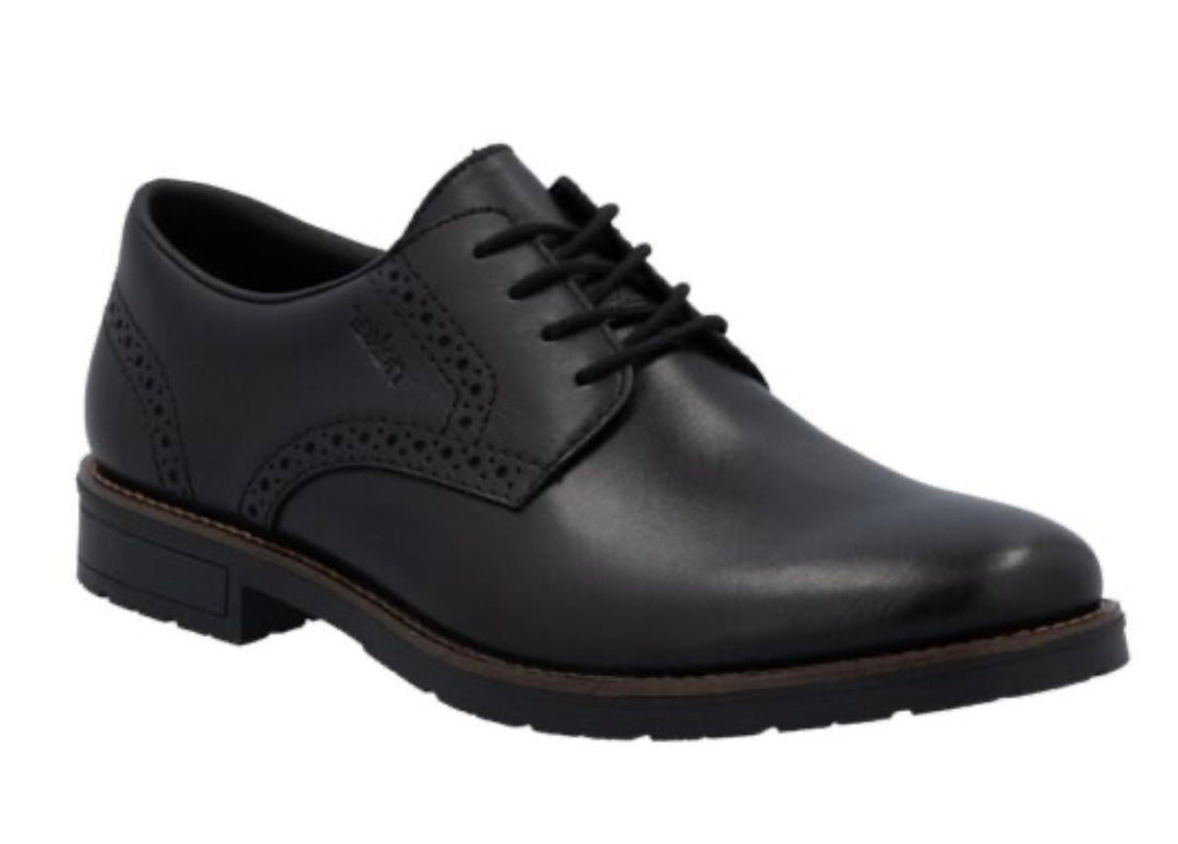 Rieker Men's Black Leather Trainers 14642-00