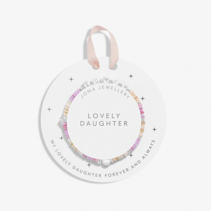 KIDS LITTLE HAPPY MOMENTS LOVELY DAUGHTER SILVER PLATED SILVER BRACELET