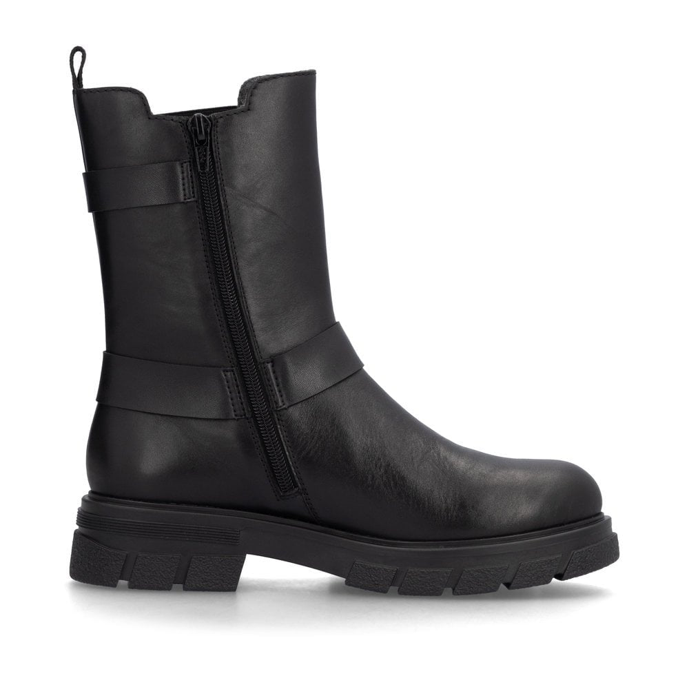 Z9177-00 LADIES BLACK MID HEIGHT BOOTS