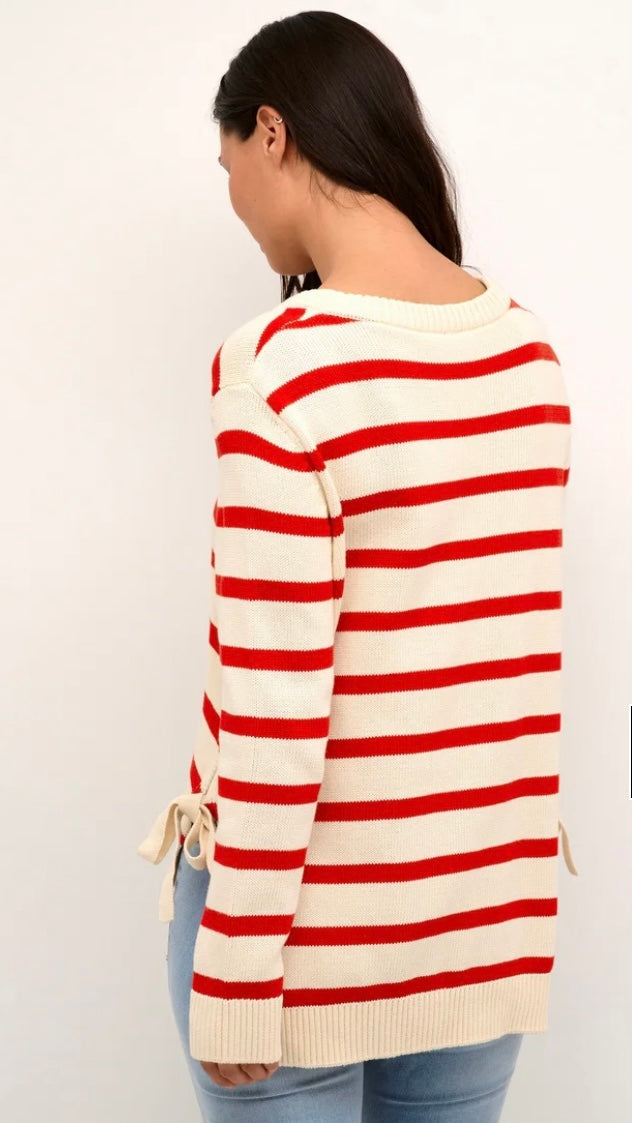 WHITECAP RED STRIPE BITTA PULLOVER