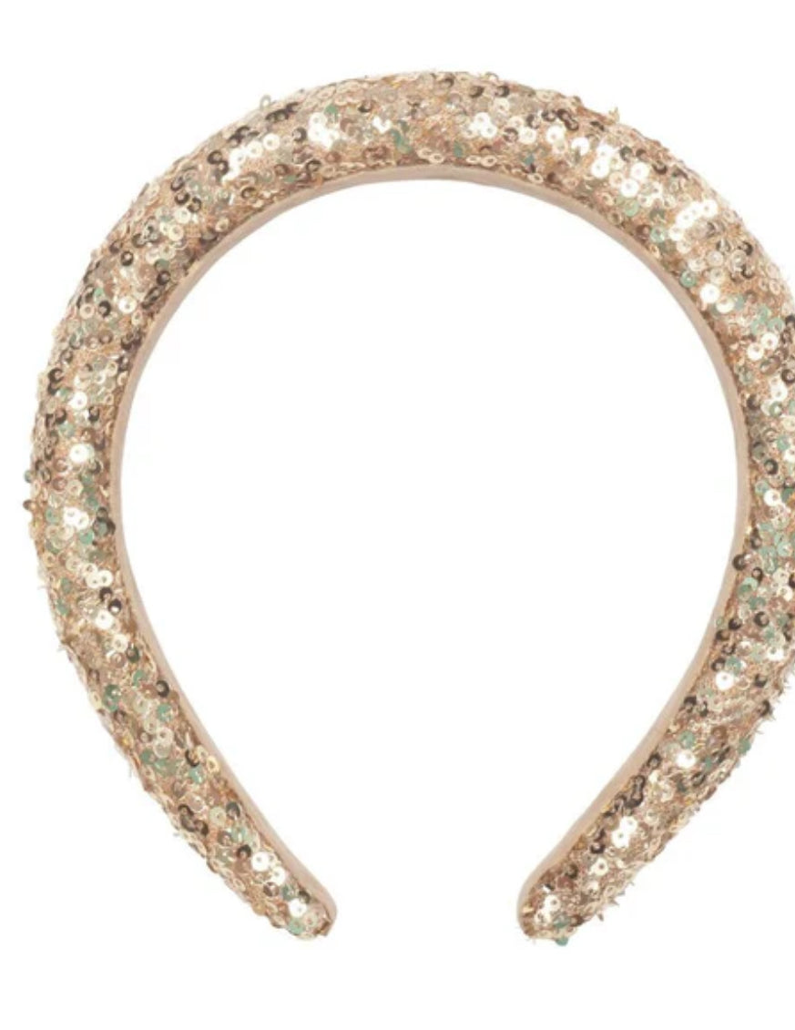 GOLD SEQUIN HAIRBAND