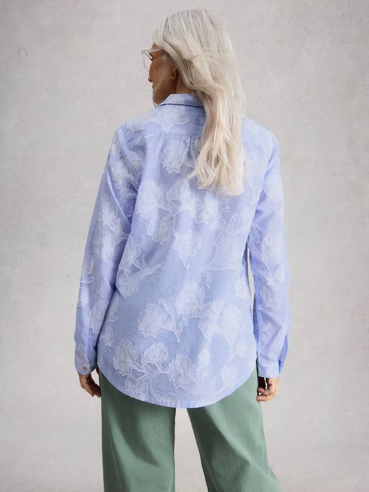 SOPHIE JACQUARD SHIRT BLUE MLT