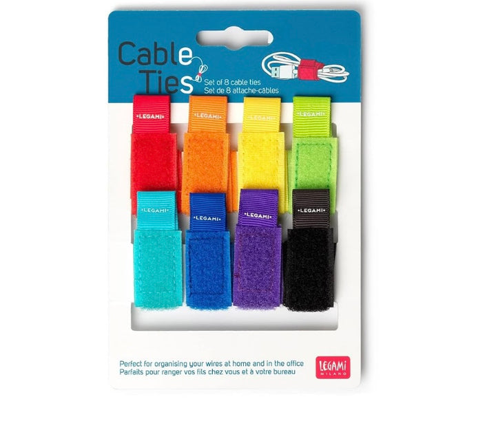 CABLE TIES VELCRO PACK OF 8