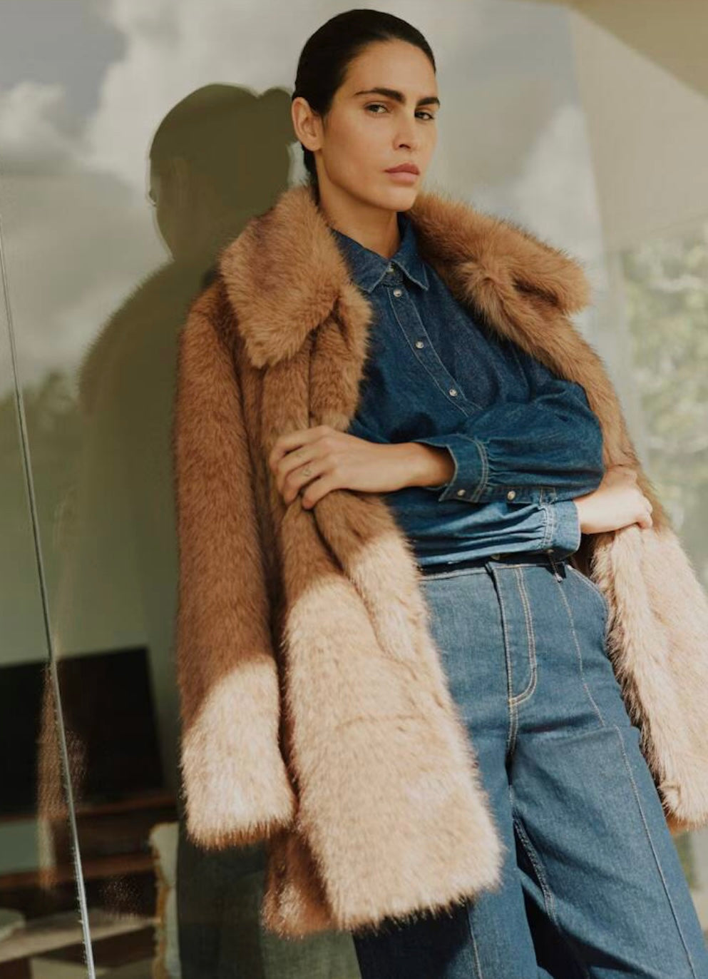 AKAJA COAT TIGER’S EYE MELANGE