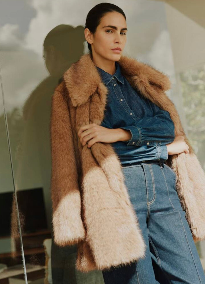 AKAJA COAT TIGER’S EYE MELANGE