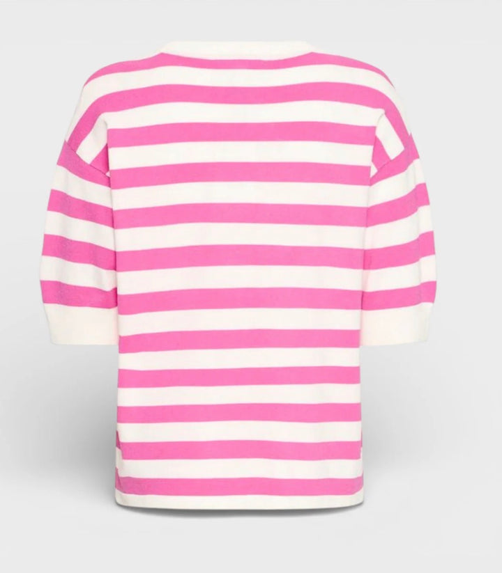 MMORLA T-SHIRT PHLOX PINK STRIPE
