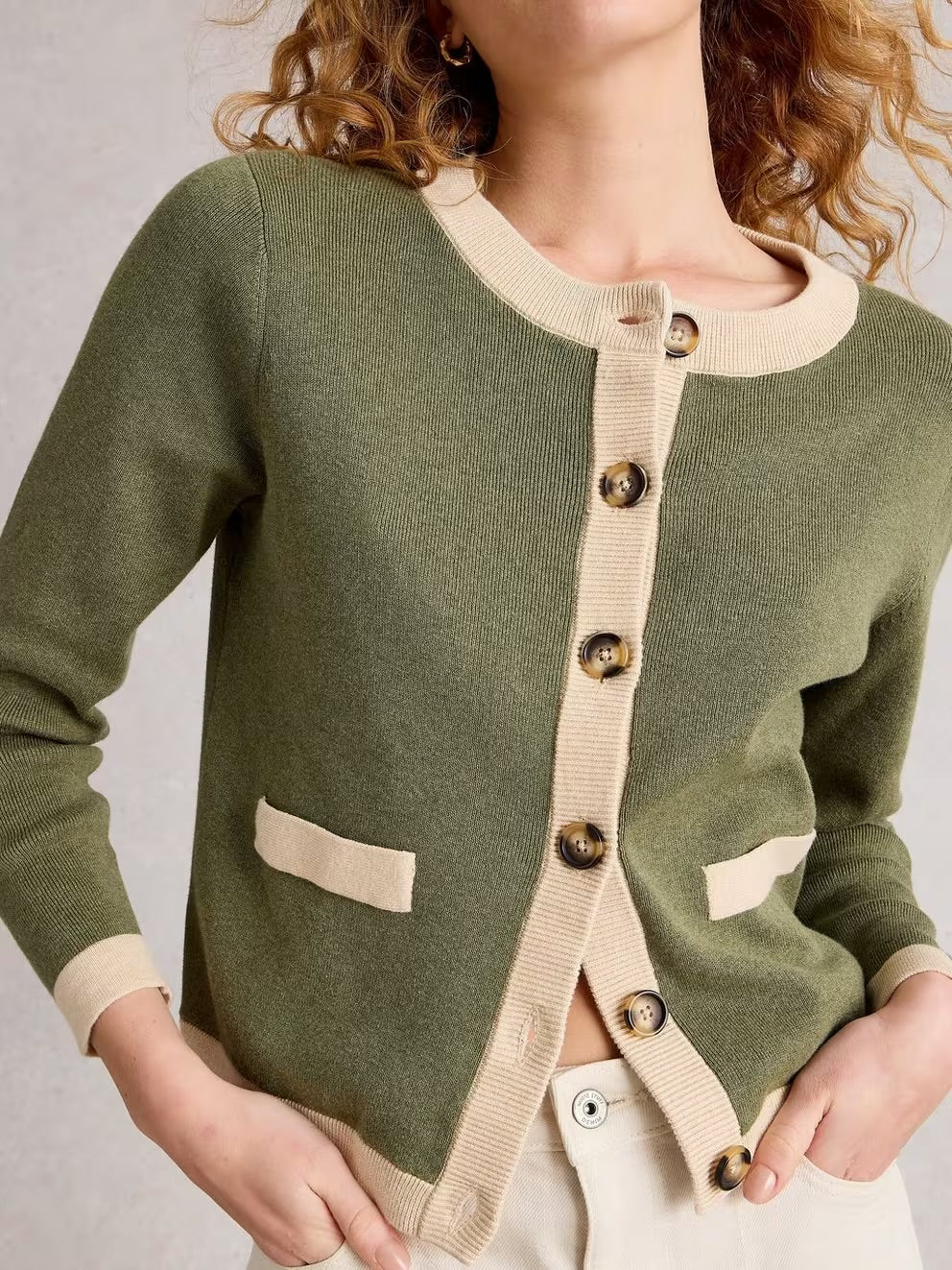 CHARLOTTE CARDI KHAKI GREEN