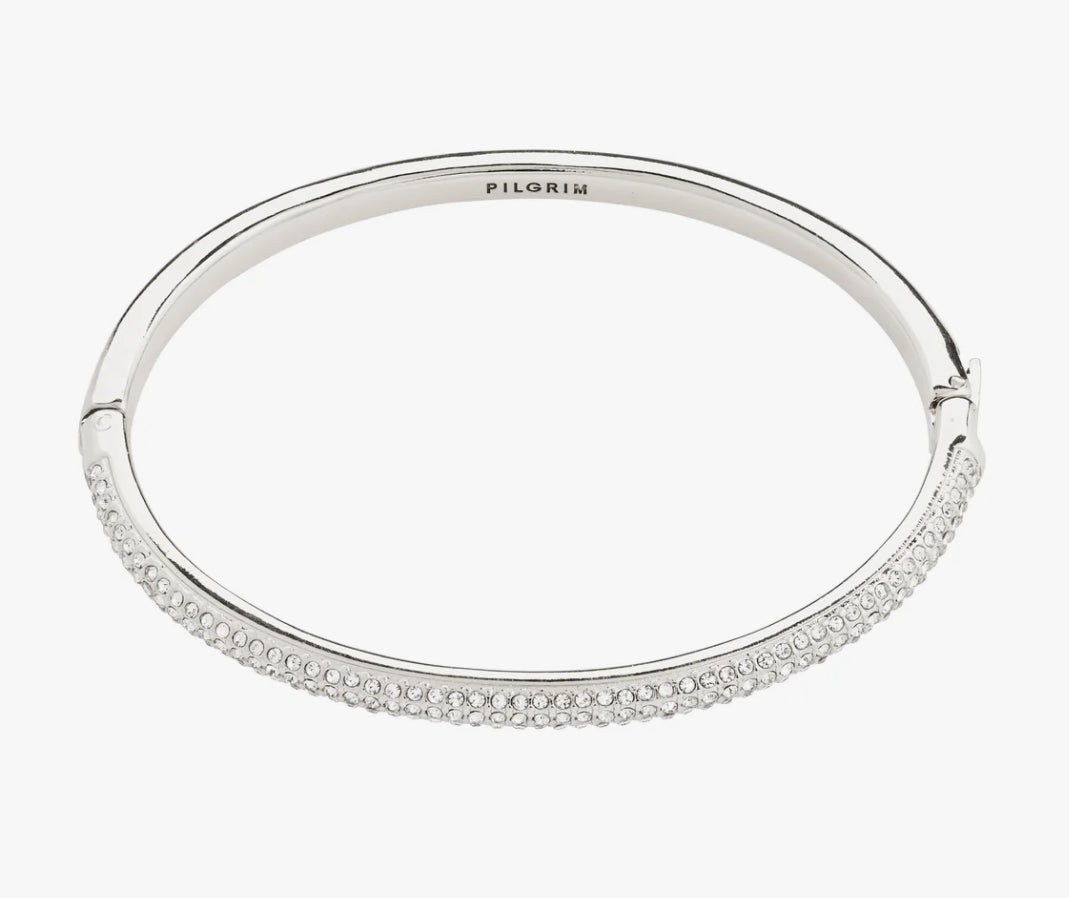 FOCUS BANGLE SILVER-PLATED