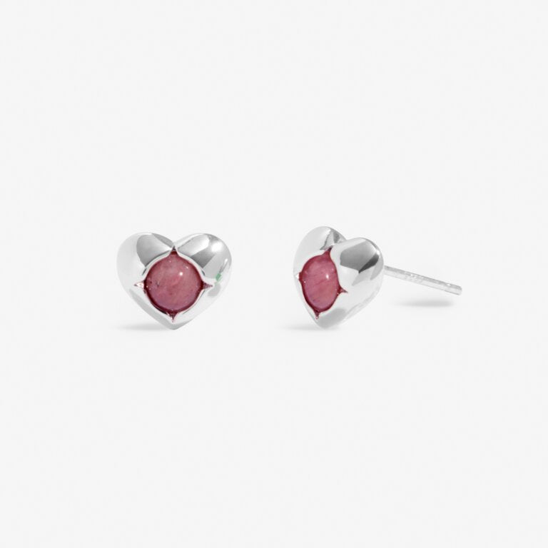 OCTOBER TOURMALINE BIRTHSTONE SILVER PLATED EARRINGS