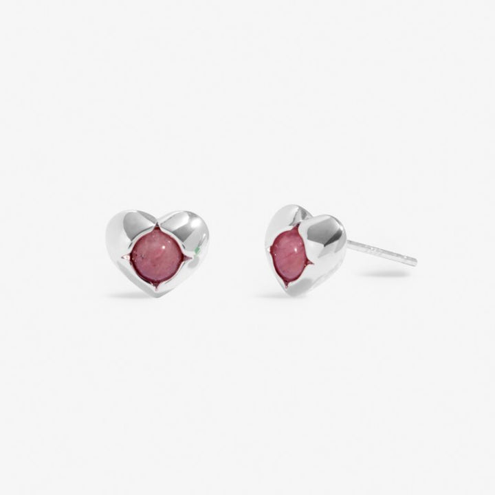 OCTOBER TOURMALINE BIRTHSTONE SILVER PLATED EARRINGS