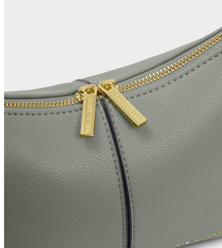 LAILA CANVAS STRAP CROSSBODY BAG| GRAPHITE GREEN