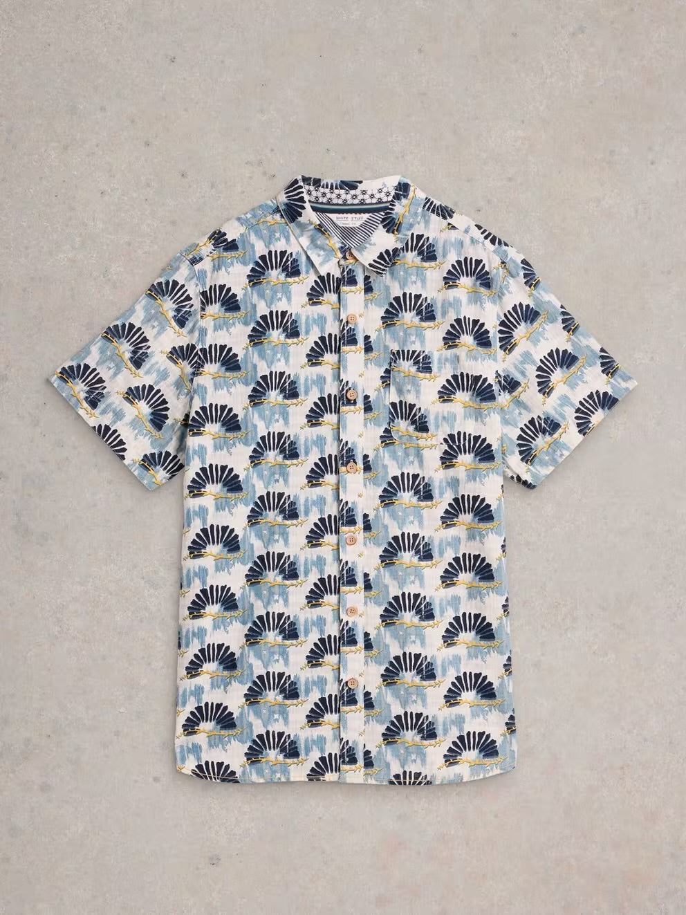 BLUE PRINT FAN PRINTED SHIRT