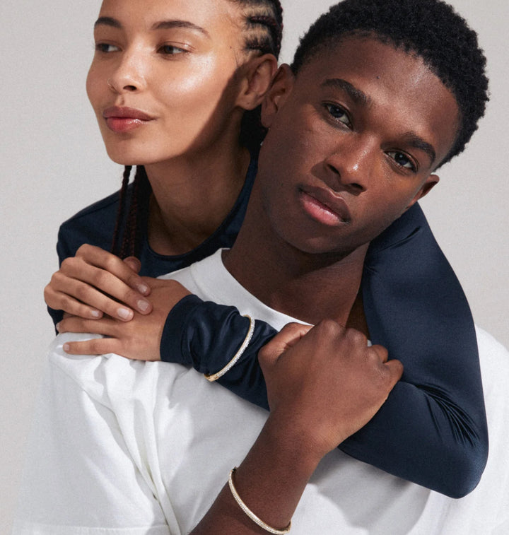 FOCUS BANGLE GOLD-PLATED