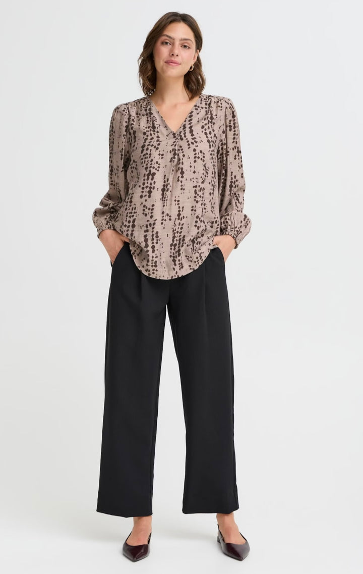 ARIANA BLOUSE MOON ROCK DRIZ DROP