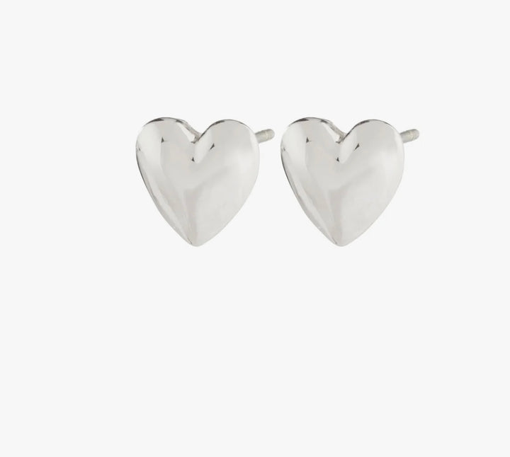 SOPHIA HEART SILVER PLATED EARRINGS