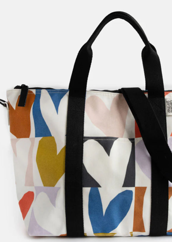 MULTI CHECKMATE HEART WEEKEND BAG