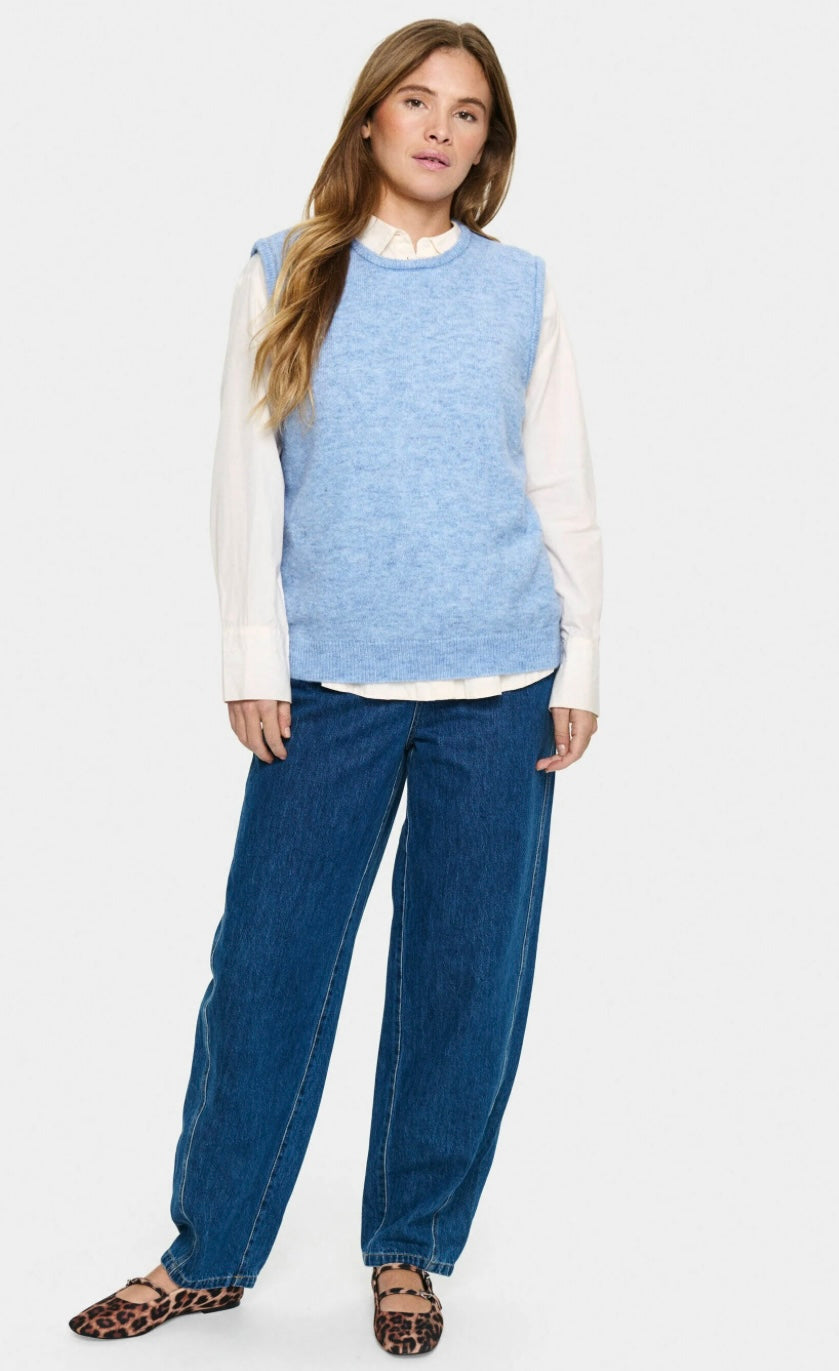 ZANETT SZ SHORT VEST HYDRANGEA MELANGE