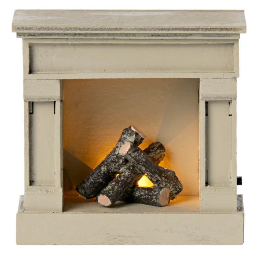 FIREPLACE, MOUSE- OFF WHITE