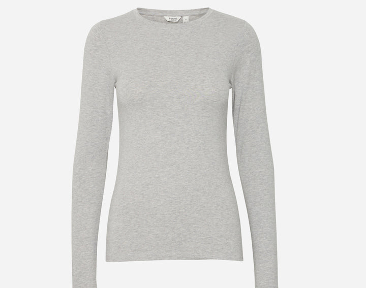PAMILA LS T-SHIRT MID GREY MELANGE