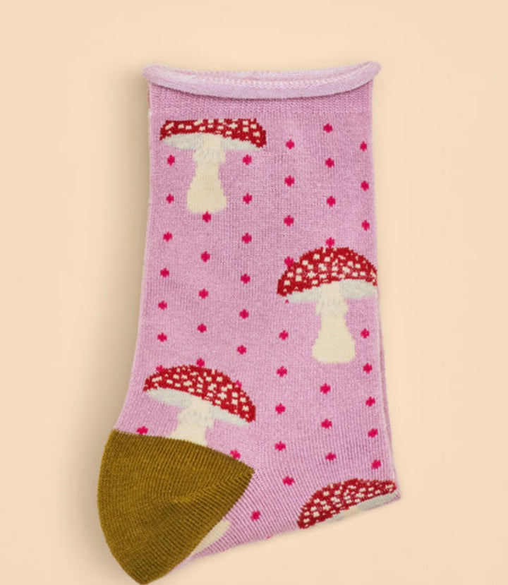 TINY TOADSTOOL ANKLE SOCKS