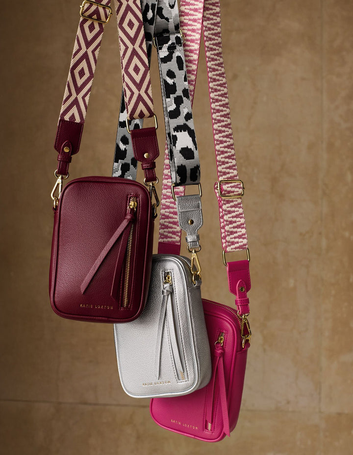 HALLIE SMALL CROSSBODY BAG | CHERRY