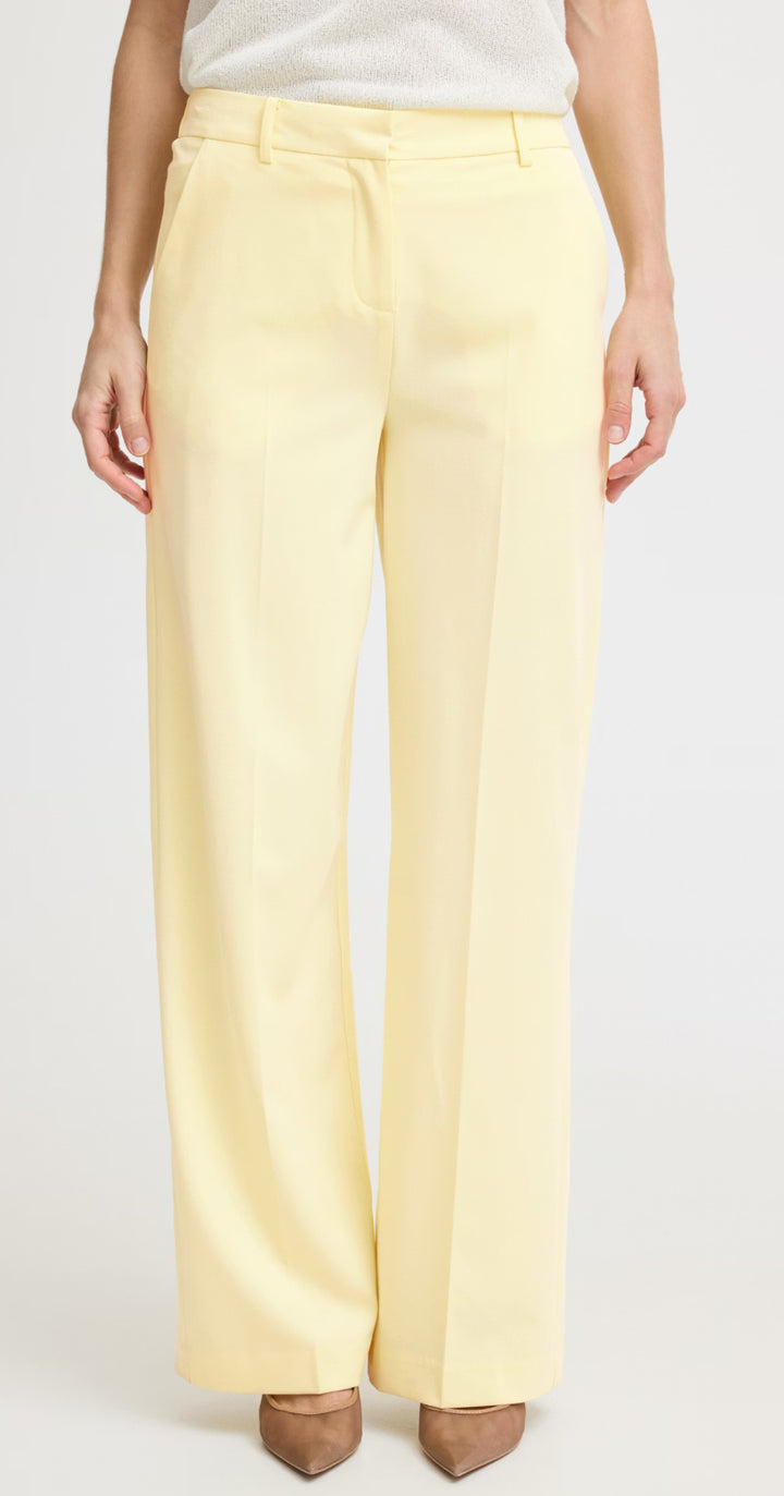 DANTA WIDE LEG TROUSERS LEMON GRASS