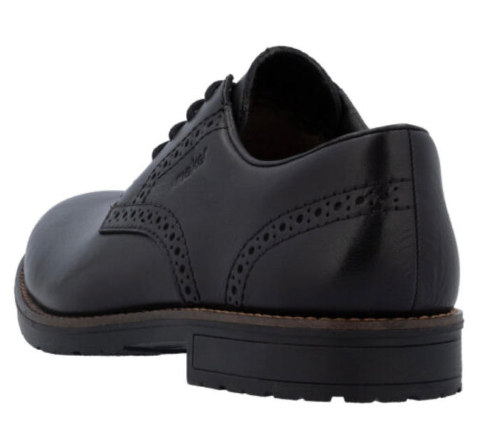 Rieker Men's Black Leather Trainers 14642-00