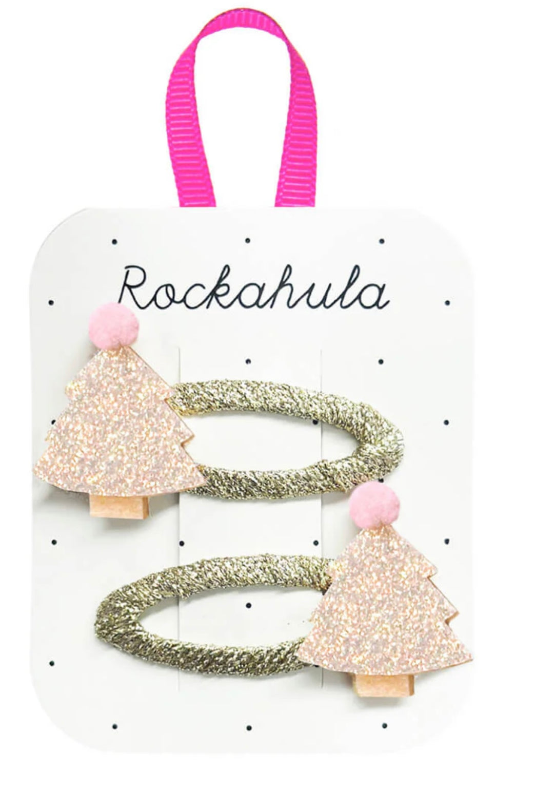 FROSTED SHIMMER XMAS TREE CLIPS