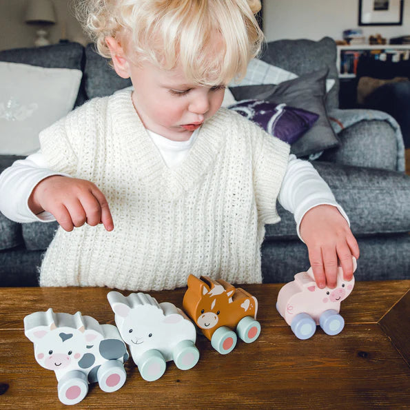 FIRST PUSH TOY - COW (FSC)