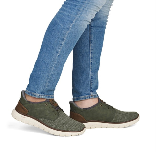 GREEN ELASTICATED TRAINER SHOE