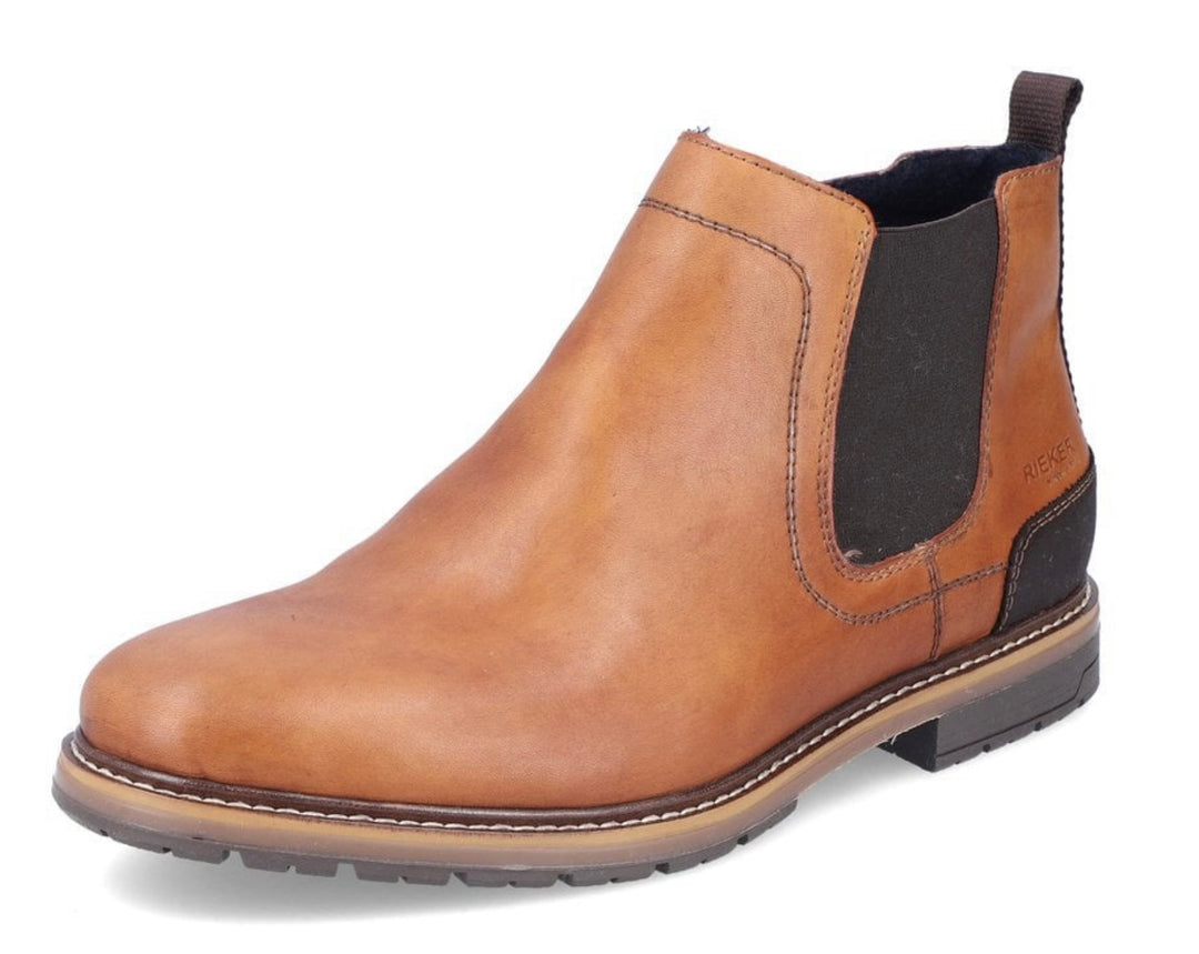 MENS TAN LEATHER CHELSEA BOOT