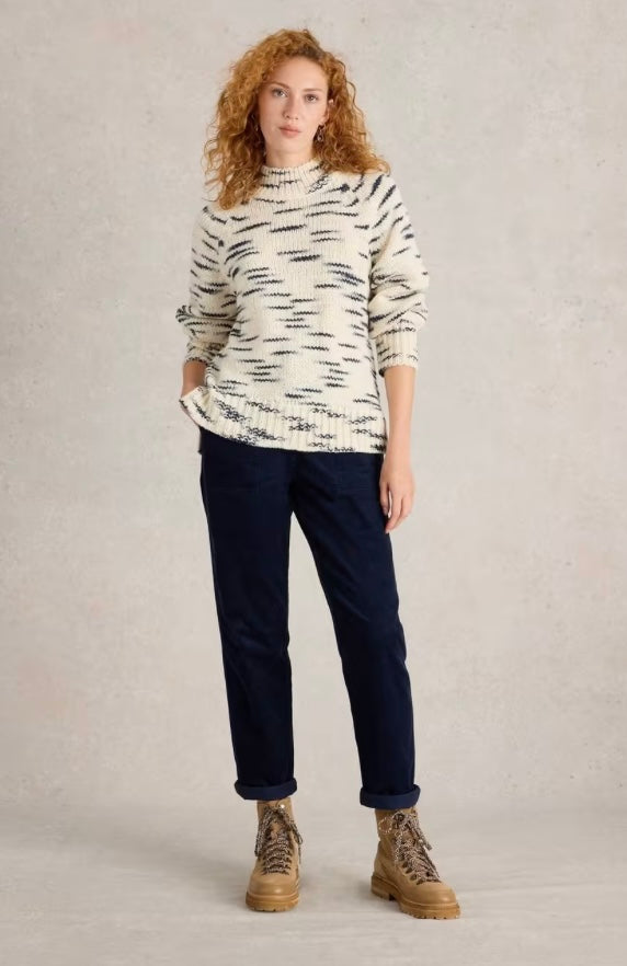 DARK NAVY TWISTER CORD TROUSER