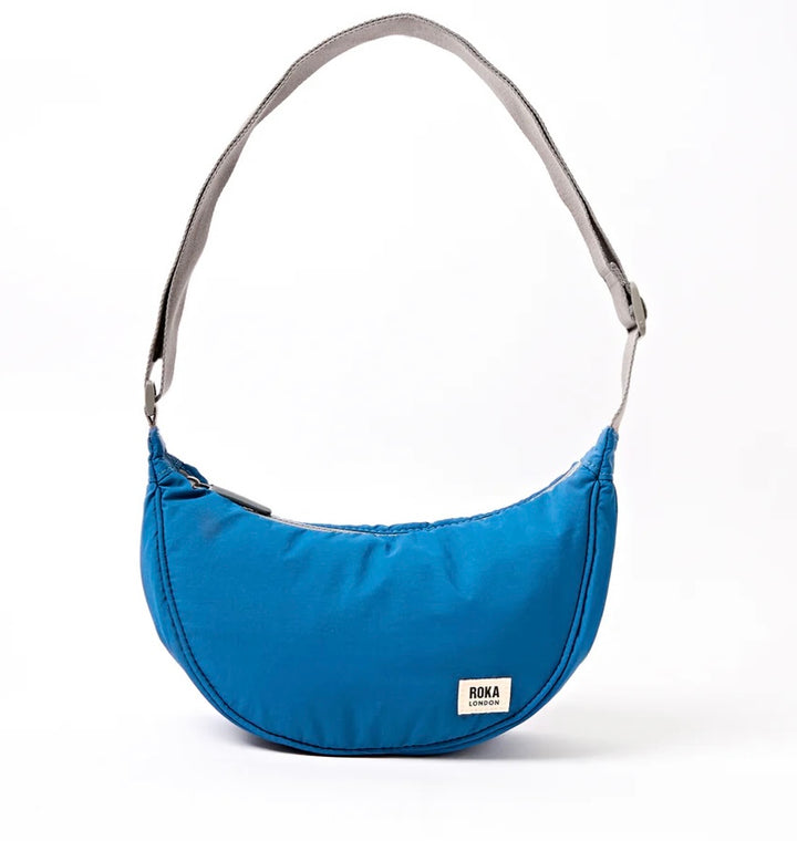 FARRINGDON TASLON RECYCLED NYLON CROSSBODY BAG MALIBU BLUE