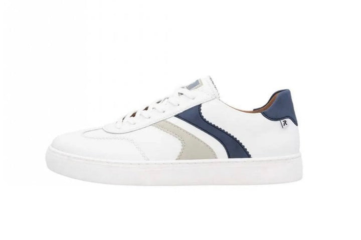 U0708-80 MEN'S SHOES WHITE COMBINATION GESTROBELT