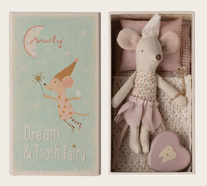 LITTLE SISTER TOOTH FAIRY MOUSE IN MATCHBOX