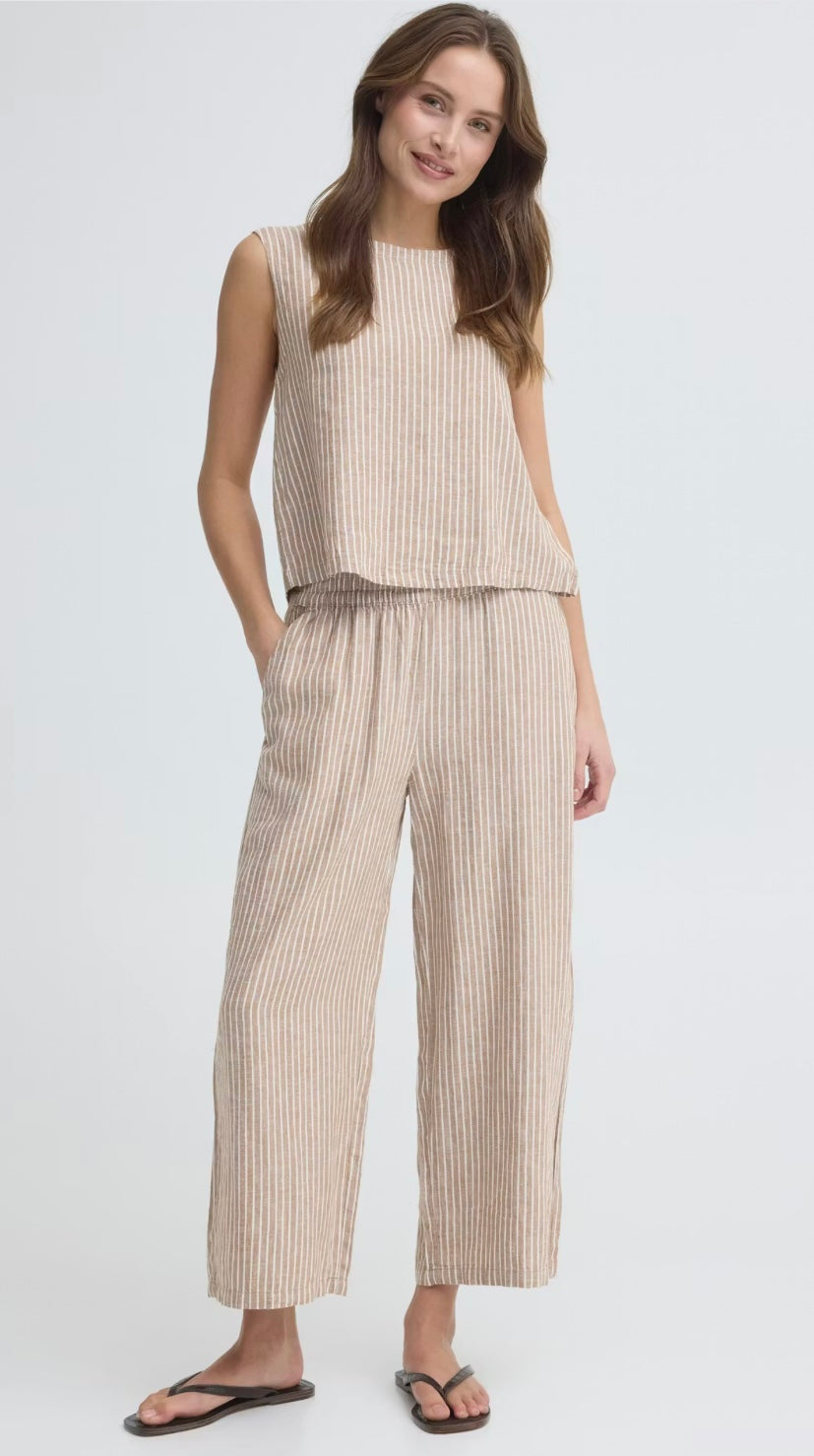 20813083 WOODSMOKE STRIPE FALAKKA CROP TROUSER